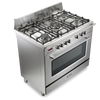 DeLonghi Vintage DVRS 916 DF SS, Dual Fuel Range Cooker - Stainless Steel Discontinued Thumbnail