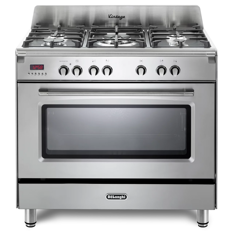 DeLonghi Vintage DVRS 916 DF SS, Dual Fuel Range Cooker - Stainless Steel Discontinued