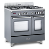 DeLonghi Vintage DVTR 906 DF SLATE-1, Dual Fuel Range Cooker - Slate Grey Discontinued Thumbnail