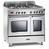 DeLonghi Vintage DVTR 906 DF SS-1, Dual Fuel Range Cooker - Stainless Steel Thumbnail