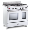 DeLonghi Vintage DVTR 906 DF WH-1, Dual Fuel Range Cooker - White Discontinued Thumbnail