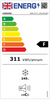 liebherr egn9171 monolith integrated freezer energystar energy label. The appliance has an F energy rating with a consumption of 311 kWh/annum and a total net capacity of 245 litres in the freezing compartment. The appliance noise level is 37dB. Thumbnail