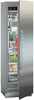 liebherr ekb9271 monolith integrated fridge with door ajar and food items inside slightly angled to the right. Thumbnail