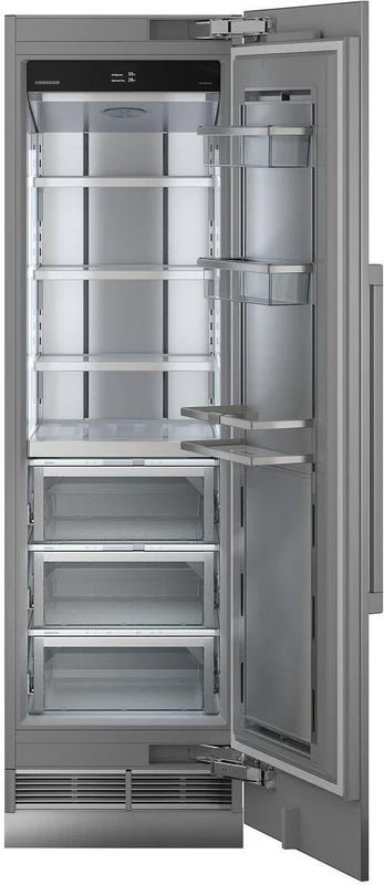 liebherr ekb9271 monolith integrated fridge wih door fully open and empty. 