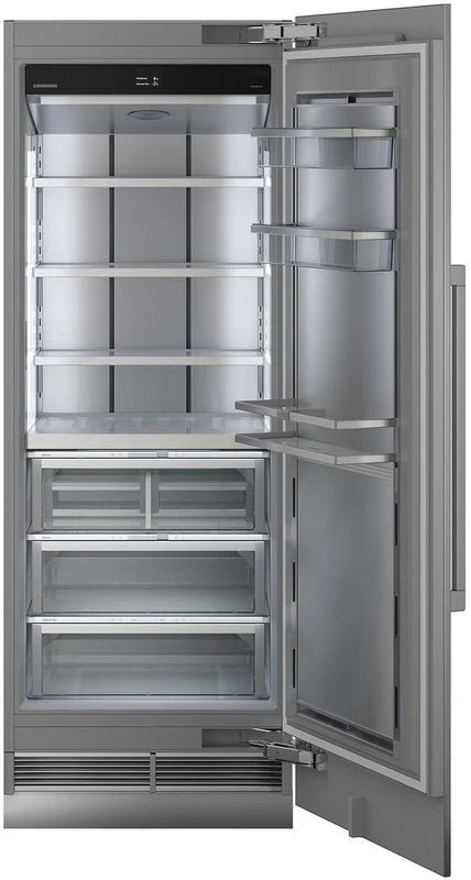 liebherr ekb9471 monolith integrated fridge with door fully open. 