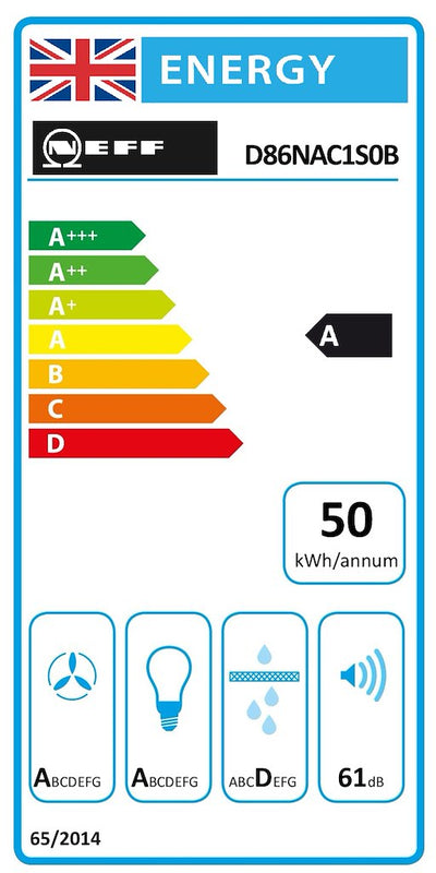 Neff N 70 D86NAC1S0B, Canopy cooker hood