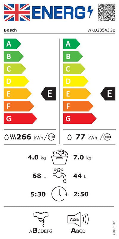 Bosch Series 6 WKD28543GB, Washer dryer