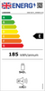 Energystar energy efficiency label for liebherr ekb9761 monolith integrated fridge. Showing an energy efficiency rating of E. Annual consumption of 185 kWh/ annum and a total net storage for the refrigerator compartment of 543 litres. A noise level of 37dB. Thumbnail