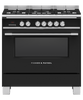 Fisher & Paykel Series 7 OR90SCG4B1, Classic Dual Fuel Range Cooker - Black Thumbnail