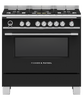 Fisher & Paykel Series 9 OR90SCG6B1, Classic Dual Fuel Range Cooker - Black Thumbnail