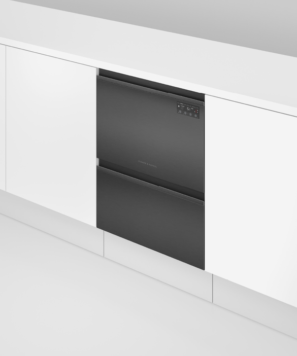 Fisher & Paykel Series 7 DD60D2HNB9, Black Stainless Steel Double Dishdrawer