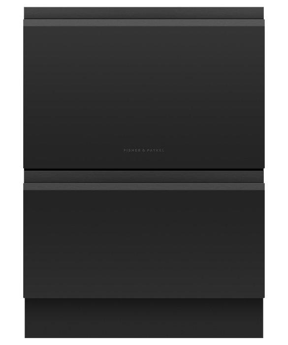 Fisher & Paykel Series 9 DD60D4HZB9, Black Glass Double Dishdrawer