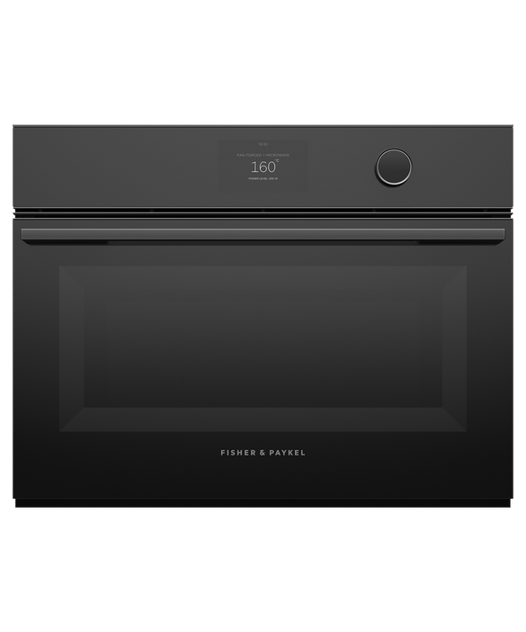 Fisher & Paykel Series 9 OM60NMTDB1, Minimal Compact Oven with Microwave Function - Black