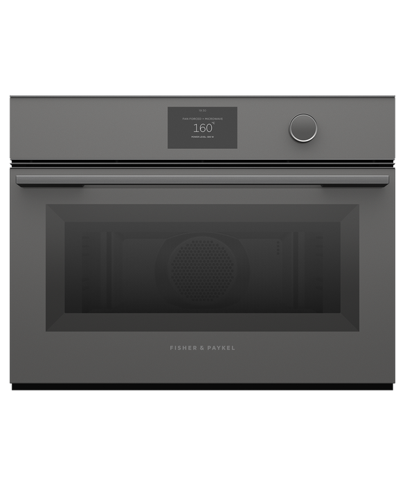 Fisher & Paykel Series 9 OM60NMTDG1, Minimal Compact Oven with Microwave Function - Grey