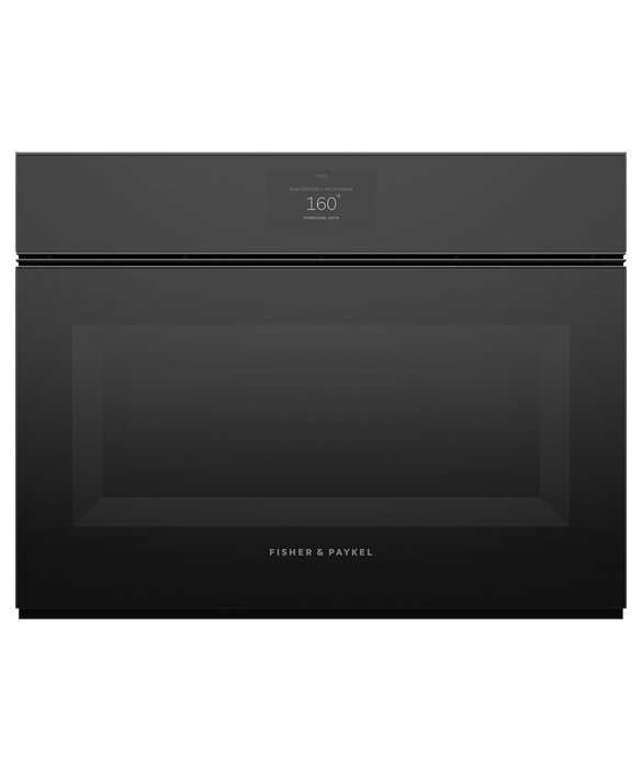 Fisher & Paykel Series 9 OM60NMTNB1, Minimal Compact Oven with Microwave Function - Black
