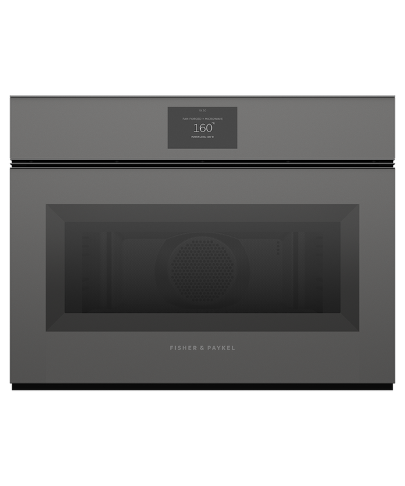 Fisher & Paykel Series 9 OM60NMTNG1, Minimal Compact Oven with Microwave Function - Grey