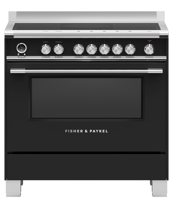 Fisher & Paykel Series 9 OR90SCI6B1, Classic Induction Range Cooker - Black