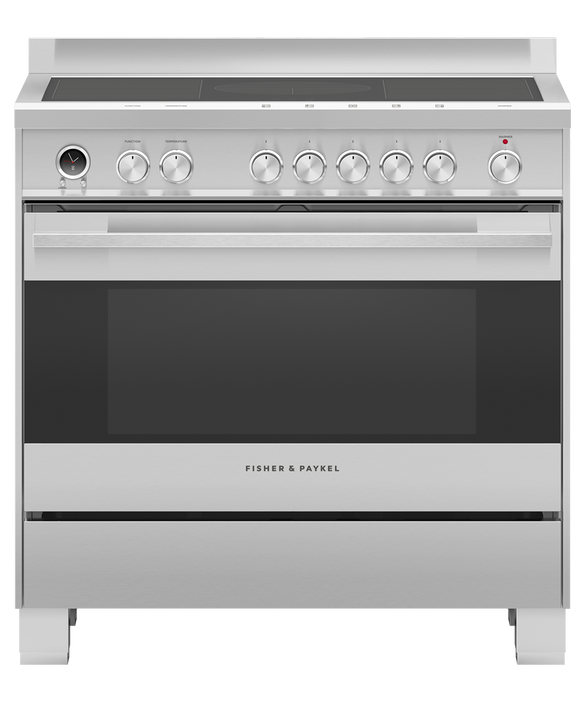 Fisher & Paykel Series 9 OR90SDI6X1, Contemporary Induction Range Cooker - Stainless Steel