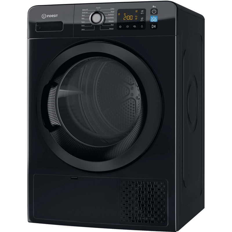 Indesit YT M11 82B X UK Heat Pump Tumble Dryer - 8kg - Black (Discontinued)