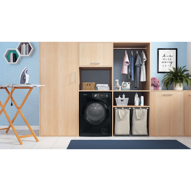 Indesit YT M11 82B X UK Heat Pump Tumble Dryer - 8kg - Black (Discontinued)
