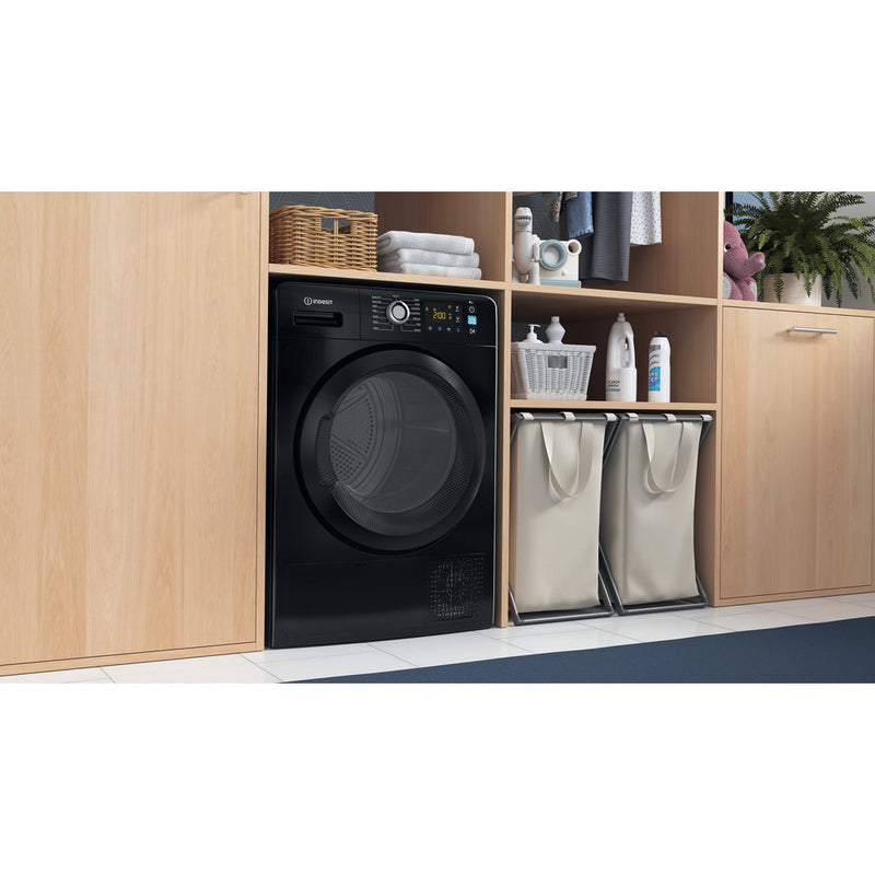 Indesit YT M11 82B X UK Heat Pump Tumble Dryer - 8kg - Black (Discontinued)