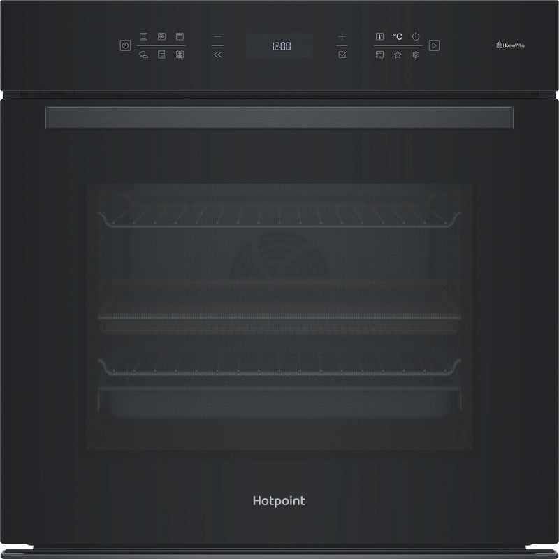 Hotpoint HOI68PT1SBUKC Class 6 60cm Built-In Single Pyrolytic Oven with ActiveMultiflow and Air Fry - Black