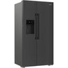 Hotpoint HPG2 6574W XBR5UK Dual No Frost American Fridge Freezer with FreshShield - Inox Thumbnail