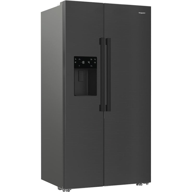 Hotpoint HPG2 6574W XBR5UK Dual No Frost American Fridge Freezer with FreshShield - Inox