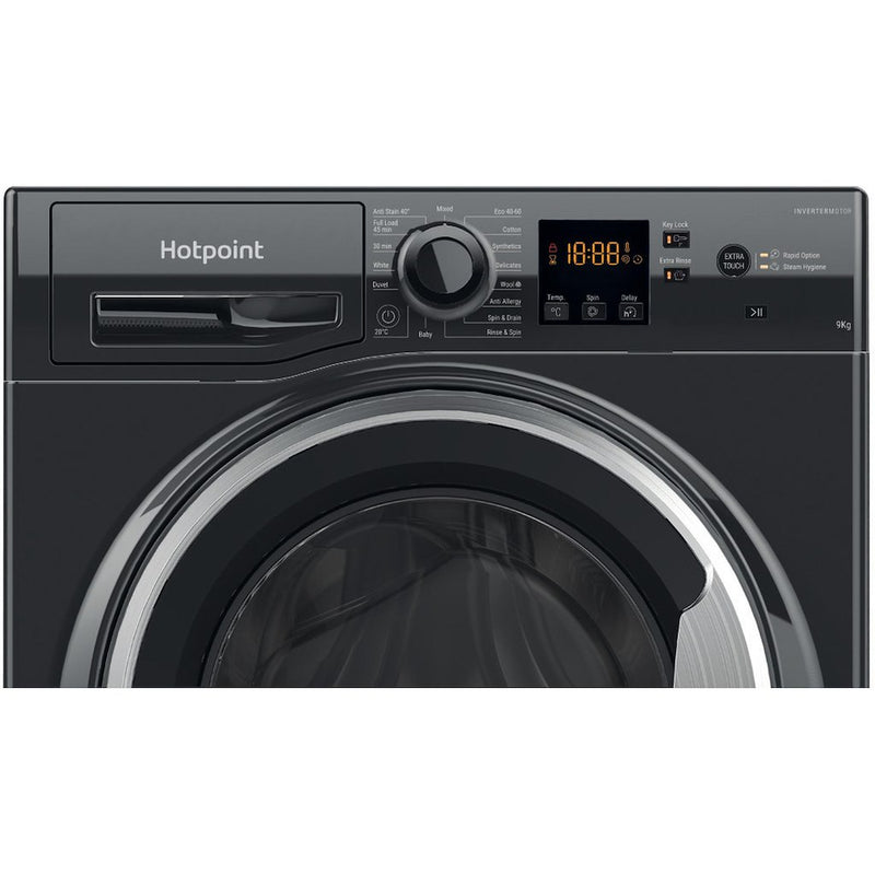 Hotpoint NSWF 946 BS UK Anti-Stain 9kg 1400rpm Washing Machine - Black