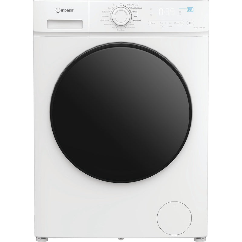 Indesit MyTime IDMA 75624 MY TIME UK Washer Dryer with Steam - White - A/D Energy Rating