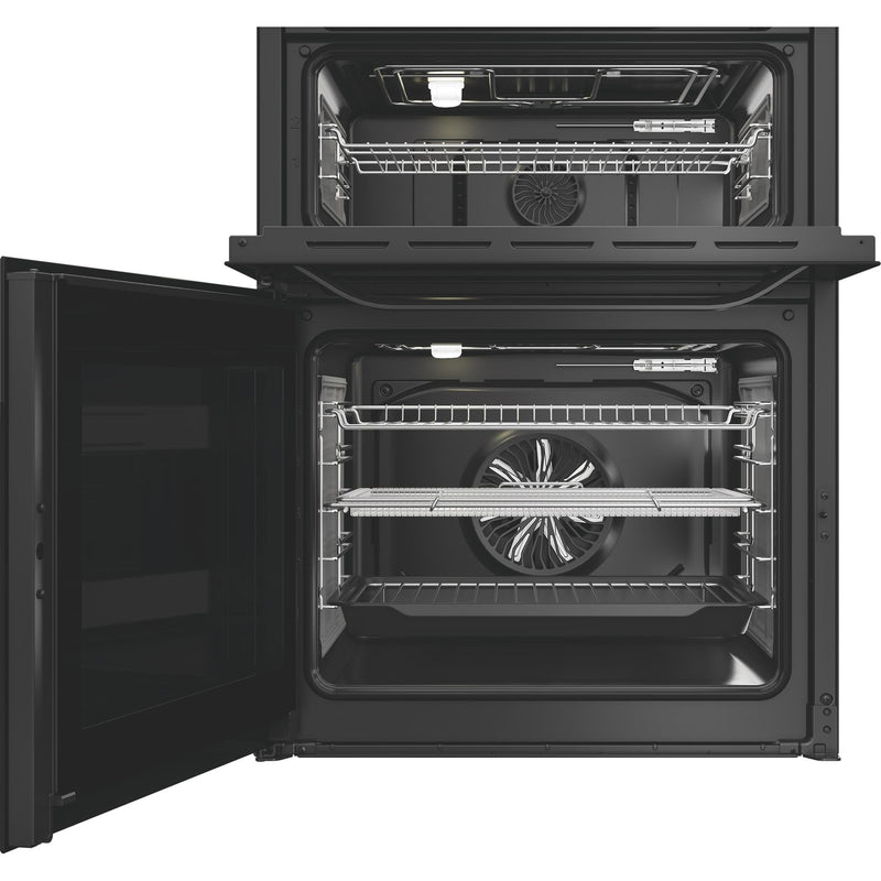 Hotpoint HDME6VDC2AB Multiflow 60cm Double Oven Electric Ceramic Cooker with Air Fry - Black