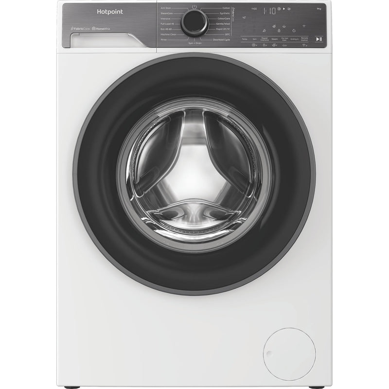 Hotpoint HB93WWCAREUK Fabric Care Freestanding 9kg 1400rpm Washing Machine with HomeWhiz - White