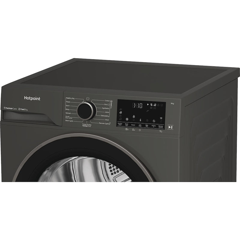 Hotpoint CHD94MGBSUK Fabric Care 9kg Heat Pump Tumble Dryer with HomeWhiz