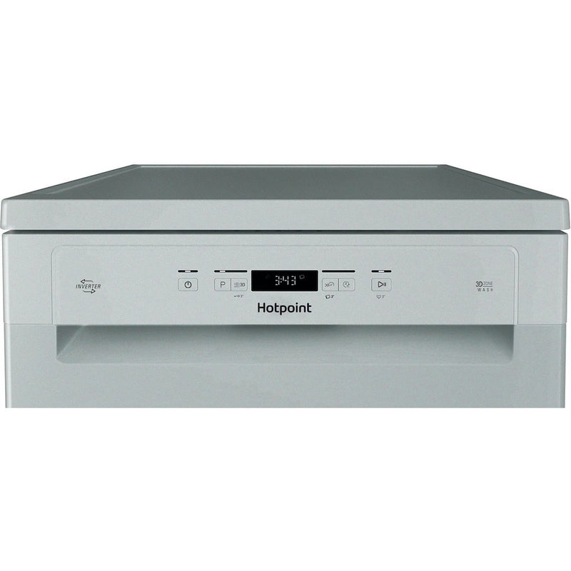 Hotpoint H3FC14BN7ASUK Freestanding 60cm Dishwasher - Silver (Discontinued)