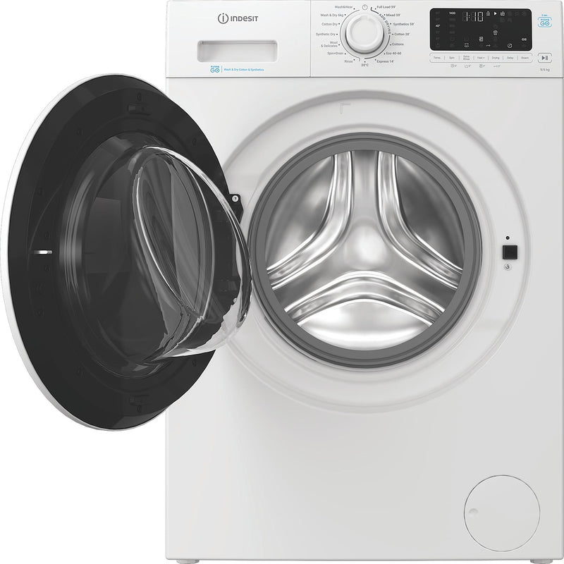 Indesit IDP9646PUSHGOUK 9kg Wash 6kg Dry Push&Go Washer Dryer with Steam - White