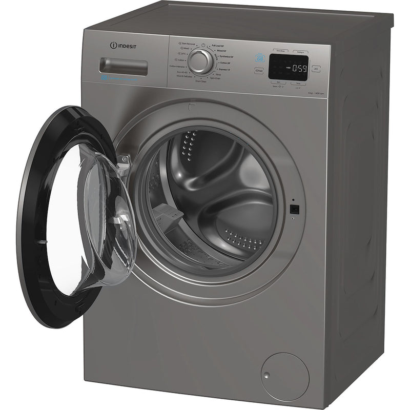 Indesit Push&Go IP 946S PUSH&GO UK 9kg Washing Machine - Silver