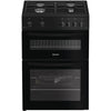 Indesit IDG6GB 60cm Gas Double Cooker - Black Thumbnail