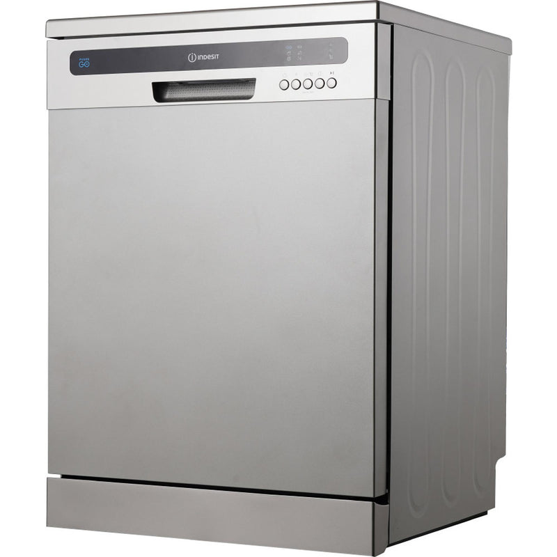 Indesit IN2FE13CNO7SUK 13 Place Setting Push&Go Freestanding Full Size Dishwasher - Silver