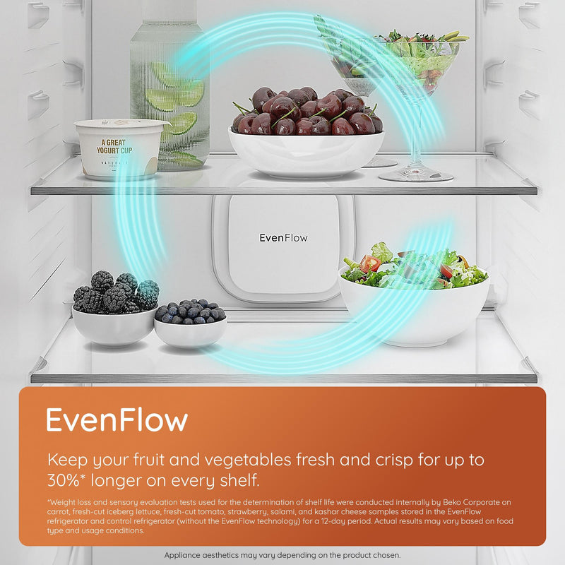 Hotpoint HPK26493XP5UKV 490L Freestanding 70/30 Dual No Frost Fridge Freezer with VitalCare - Brushed Steel