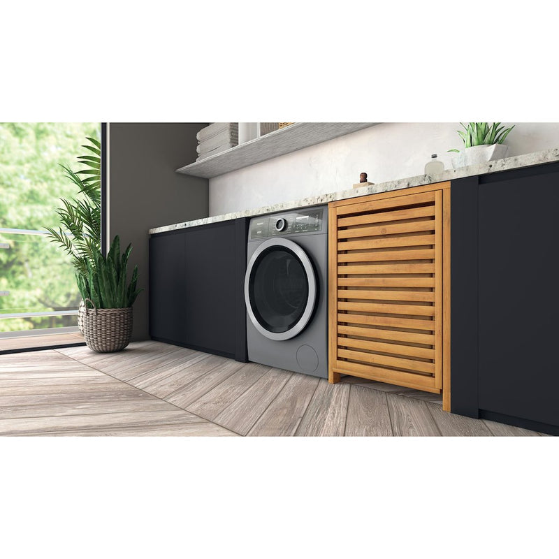 Hotpoint H8 99ADS GPOWER UK GentlePower 9kg 1400 rpm Washing Machine - Silver (Discontinued)