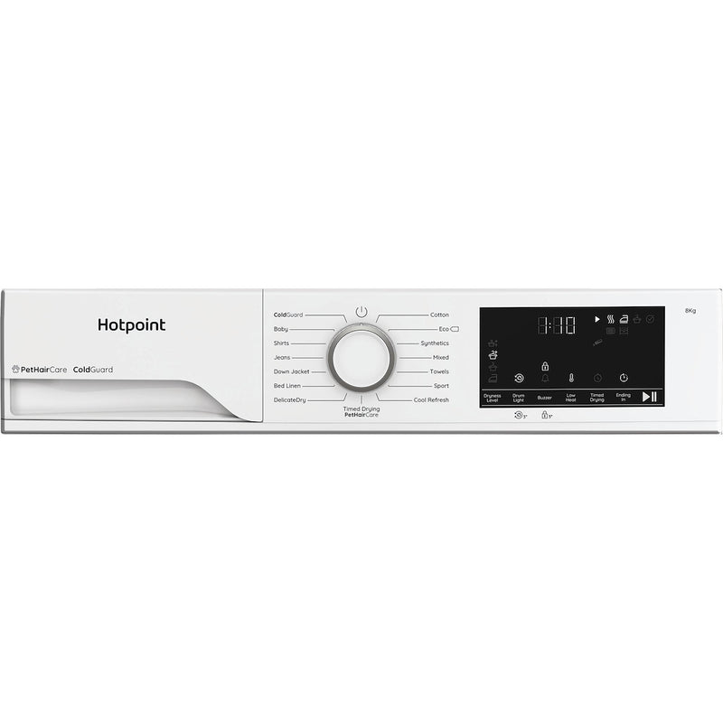 Hotpoint CHSD82MWWUK 8kg Heat Pump Tumble Dryer with Pet Hair Care