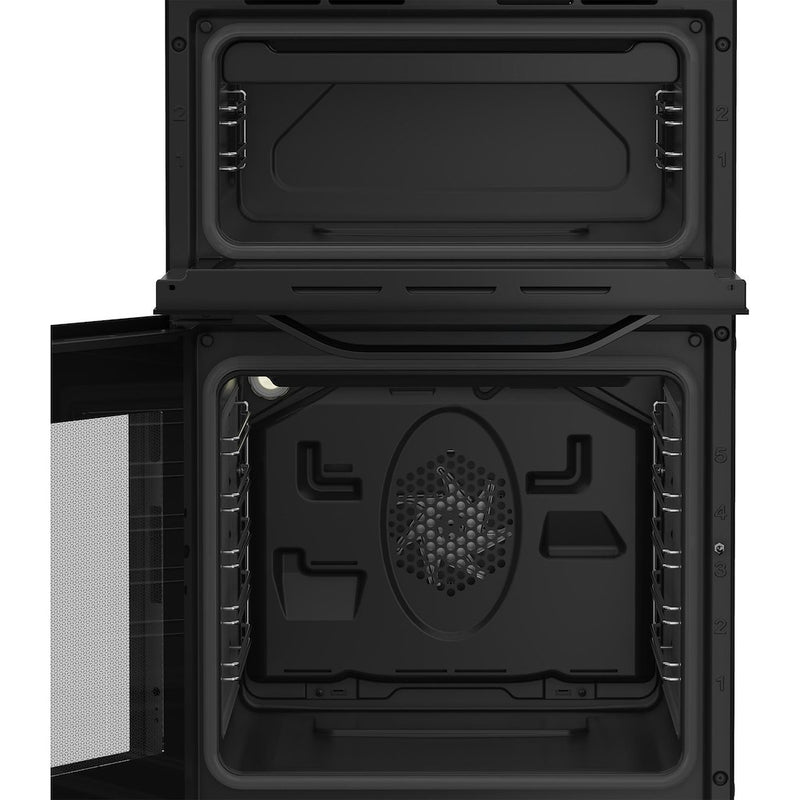 Hotpoint HDE5VDCB 50cm Electric Cooker with Ceramic Hob - Black