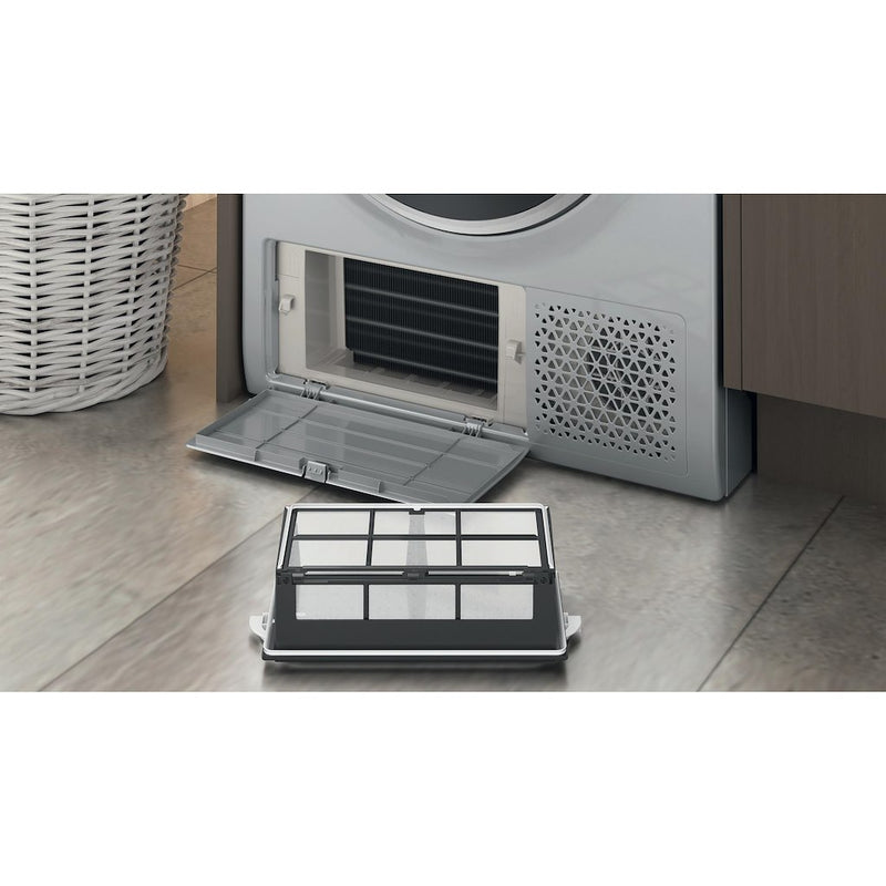 Hotpoint NT M11 82SSK UK CreaseCare 8kg Heat Pump Tumble Dryer - Silver (Discontinued)