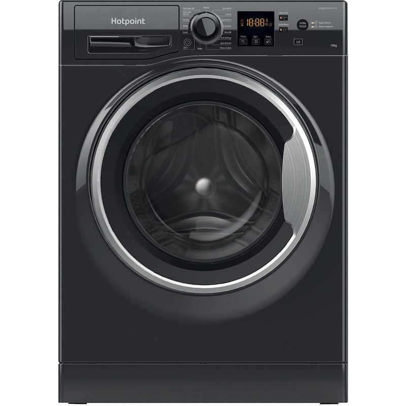 Hotpoint NSWM 1046 BS UK Anti-Stain 10kg 1400rpm Washing Machine - Black