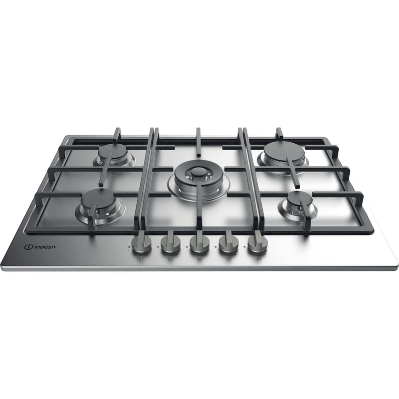 Indesit THP 751 W/IX/I 1 75cm 5 Burner Gas Hob