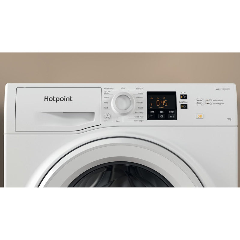 Hotpoint NSWF 946 W UK Anti-Stain 9kg 1400rpm Washing Machine - White