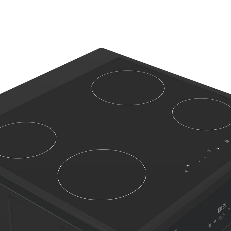 Hotpoint HDME6VDC2AB Multiflow 60cm Double Oven Electric Ceramic Cooker with Air Fry - Black