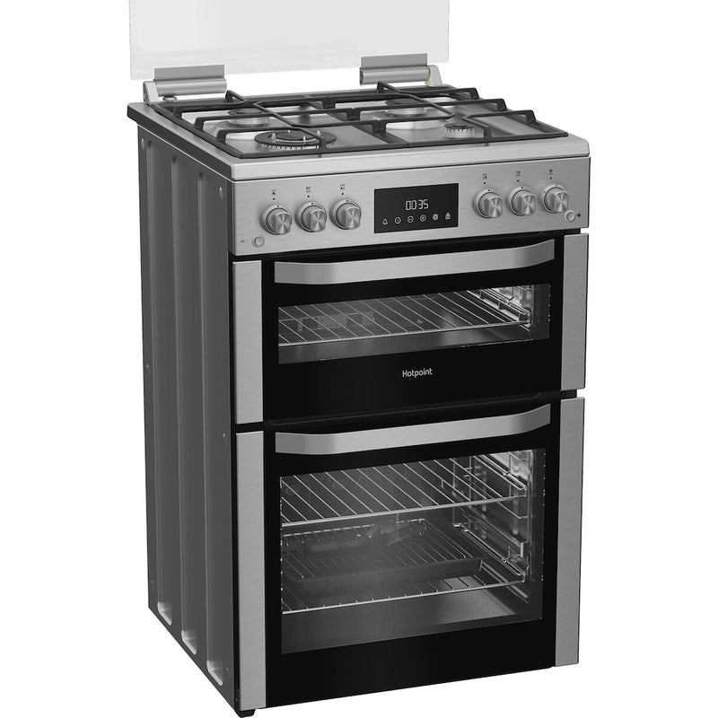 Hotpoint HDG6GDC2TWX 60cm Double Oven Gas Cooker (Discontinued)
