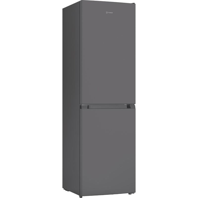 Indesit INKS3251XR4UK 257L Freestanding Low Frost 50/50 Fridge Freezer - Black Steel