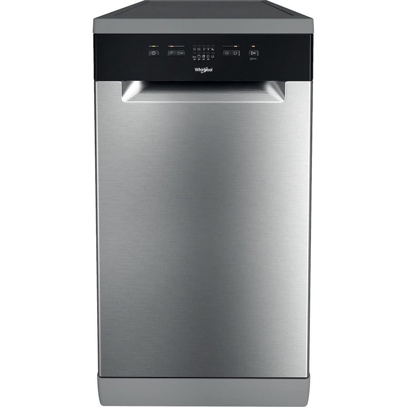 Whirlpool WH2FE10CS80XUK Freestanding 45cm Slimline Dishwasher - Inox